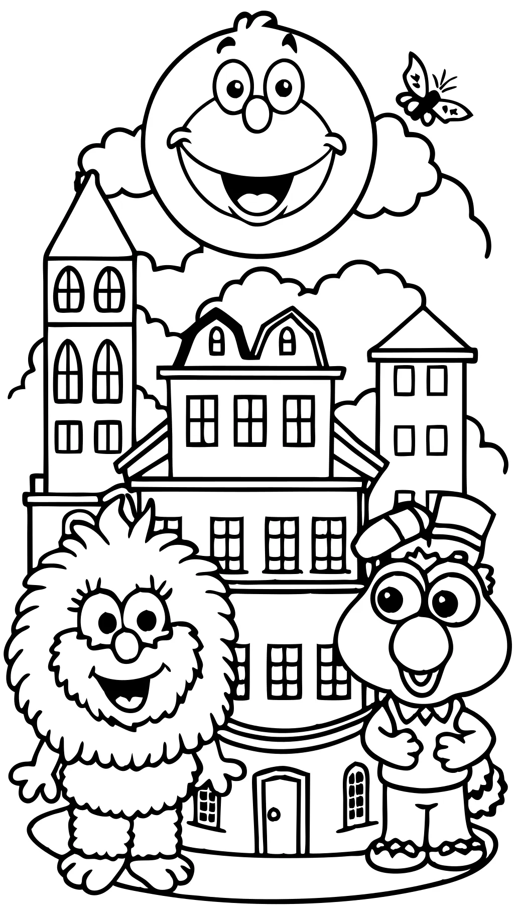 Sesame Street Páginas para colorear